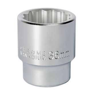 Sealey S34/36 WallDrive&amp;reg; Socket 36mm 3/4"Sq Drive