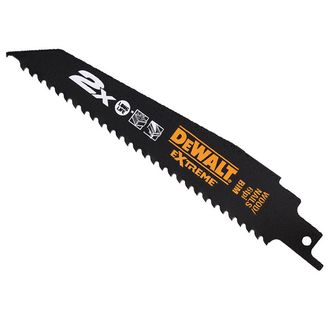 DEWALT 2X Life Reciprocating Blade, Wood &amp; Nail
