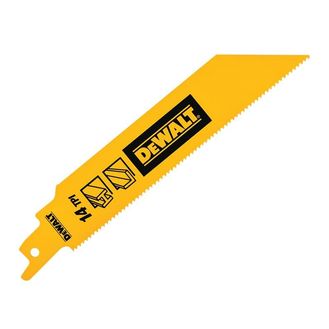 DEWALT Bi-Metal 1in High Reciprocating Blades, Metal Cutting