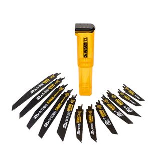 DEWALT DT2441L 2X Life Reciprocating Saw Blade Set, 12 Piece