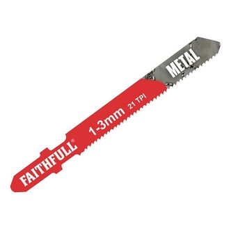 Faithfull 8009-HSS Metal Cutting Jigsaw Blades Pack of 5 T118A