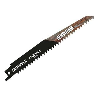 Faithfull Bi-Metal Demolition Sabre Saw Blades