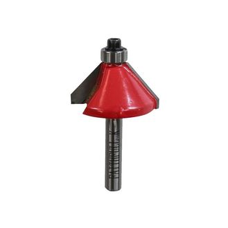 Faithfull Router Bit TCT 45° Chamfer 1/4in Shank