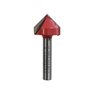 Faithfull Router Bit TCT V-Groove 13.0mm x 19.1mm 1/4in Shank