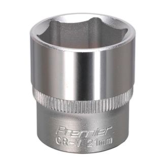 Sealey S3821 WallDrive&amp;reg; Socket 21mm 3/8"Sq Drive