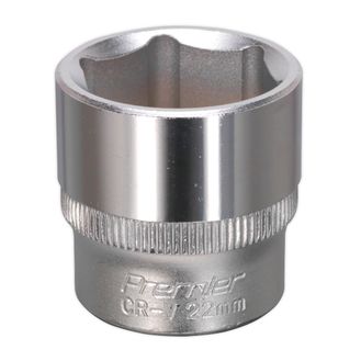Sealey S3822 WallDrive&amp;reg; Socket 22mm 3/8"Sq Drive