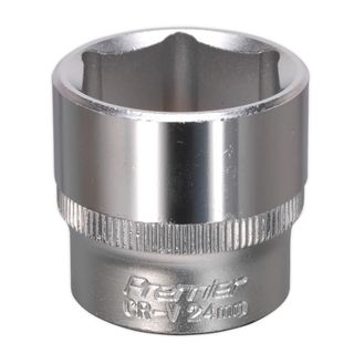 Sealey S3824 WallDrive&amp;reg; Socket 24mm 3/8"Sq Drive
