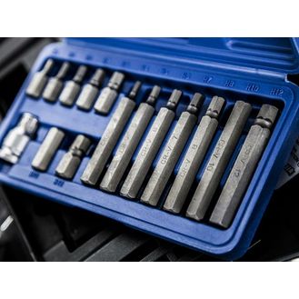 BlueSpot Tools Hex Bit Set, 15 Piece