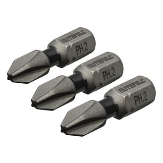 Faithfull Impact Screwdriver Bits, Phillips