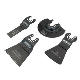 Faithfull Multi-Function Tool Flooring Blade Set 4 Piece