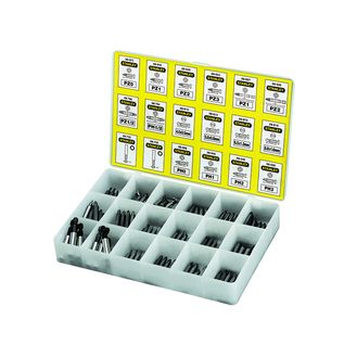 STANLEY® Insert Bits &amp; Magnetic Bit Holders Assorted Tray, 200 Piece