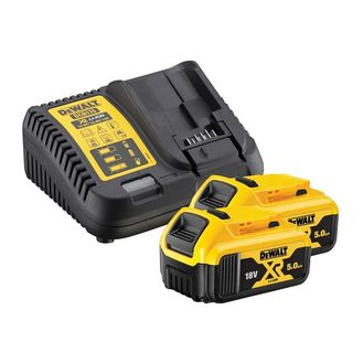 DEWALT DCB184B2C XR Charger &amp; Battery Set 18V 2 x 5.0Ah Li-ion