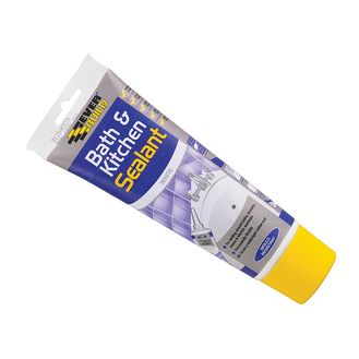 Everbuild Bath &amp; Kitchen Seal White Easi Squeeze 200ml