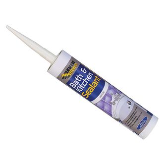 Everbuild Bath &amp; Kitchen Sealant White 290ml