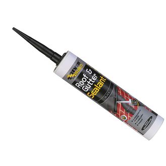 Everbuild Roof &amp; Gutter Sealant Black 295ml