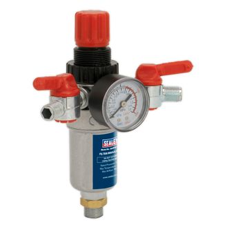 Sealey SA4FR/38 Air Filter/Regulator 3/8"BSP Male - 1/4"BSP Male
