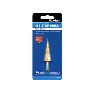 BlueSpot Tools HSS Step Drill 4-22mm