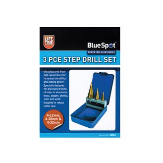 BlueSpot Tools Step Drill Set 4-32mm  3 Piece