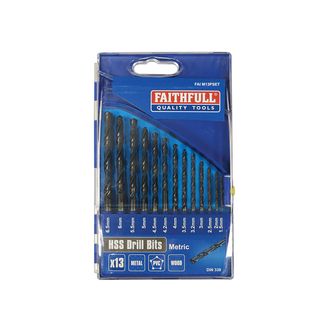 Faithfull HSS Drill Bit Set, Metric