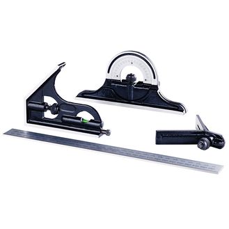 Moore &amp; Wright MW521-01 180° Combination Set HQ 4 Piece 300mm (12in)