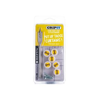 Gripit Curtain Kit, Clam Pack