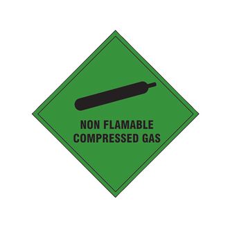 Scan Non Flammable Compressed Gas - Self Adhesive Vinyl Sign 100 x 100mm