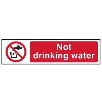 Scan Not Drinking Water - PVC Sign 200 x 50mm