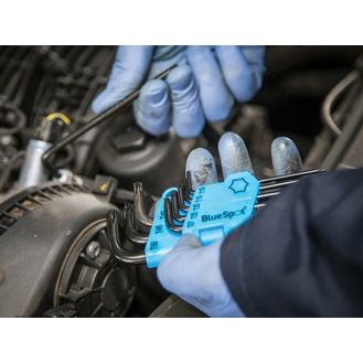 BlueSpot Tools Long Arm Ball End TORX Key Set of 9 (TX10-TX50)