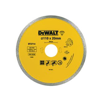 DEWALT DT3714 Diamond Tile Blade 110 x 20mm