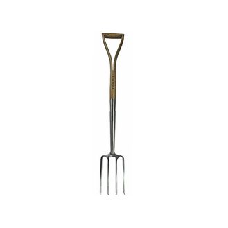 Faithfull Prestige Stainless Steel Border Fork Ash Handle
