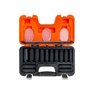 Bahco DD/S14 1/2in Drive Deep Impact Socket Set, 14 Piece