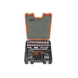 Bahco S800 1/4 &amp; 1/2in Drive Socket Set, 77 Piece