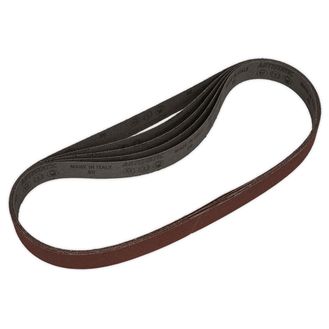 Sealey SB0021 Sanding Belt 25 x 762mm 80Grit Pack of 5
