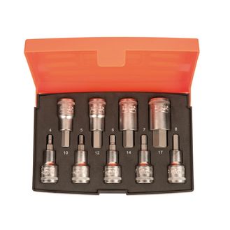 Bahco S9HEX 1/2in Drive Socket Set, 9 Piece