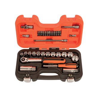 Bahco SL34 3/8in Drive Socket &amp; Mech Set, 34 Piece