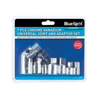 BlueSpot Tools Universal Joint &amp; Adaptor Set, 7 Piece