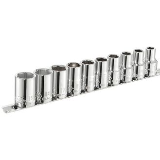 Expert 1/2in Drive Socket Set, 10 Piece
