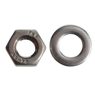 ForgeFix Hexagon Nuts &amp; Washers, A2 Stainless Steel
