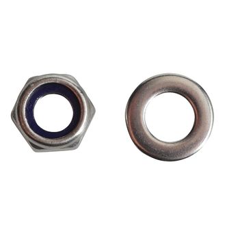 ForgeFix Hexagonal Nuts with Nylon Inserts, S/S
