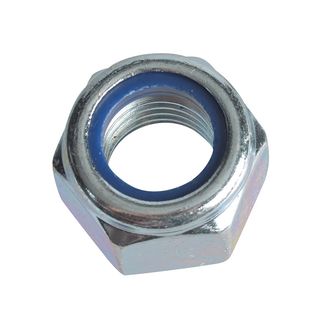 ForgeFix Hexagonal Nuts with Nylon Inserts, ZP