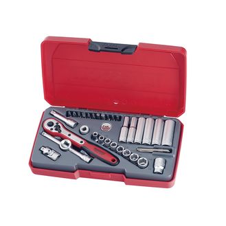Teng T1435AF Socket Set of 35 A/F 1/4in Drive
