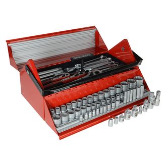 Teng TC187 Mega Rosso Tool Kit Set of 187 1/4 3/8 &amp; 1/2in
