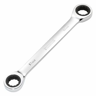 Draper 27740 Draper HI-TORQ&amp;#174; Metric Double Ratchet Ring Spanner, 17 x 19mm