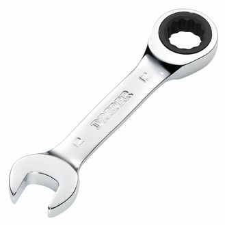 Draper 27890 Draper HI-TORQ&amp;#174; Metric Stubby Ratchet Combination Spanner, 12mm