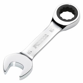 Draper 27911 Draper HI-TORQ&amp;#174; Metric Stubby Ratchet Combination Spanner, 16mm