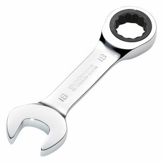 Draper 27915 Draper HI-TORQ&amp;#174; Metric Stubby Ratchet Combination Spanner, 18mm