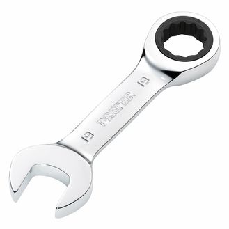 Draper 27930 Draper HI-TORQ&amp;#174; Metric Stubby Ratchet Combination Spanner, 19mm