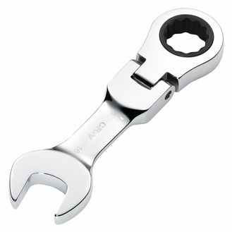 Draper 27974 Draper HI-TORQ&amp;#174; Metric Stubby Flexible Head Ratchet Combination Spanner, 16mm