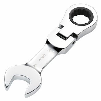 Draper 27979 Draper HI-TORQ&amp;#174; Metric Stubby Flexible Head Ratchet Combination Spanner, 18mm