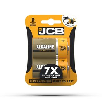 JCB S5340 Alkaline Batteries D Cell